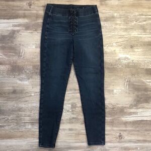 American Eagle 360 Degree Next Level Stretch Skinny Blue Jeans Women Size 2